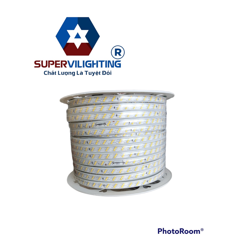 Led dây SuperVilighting, MS LEDD-SUP-2H-3H,120 bóng, CS 9-15w/m, mắt led 2 hàng - 3 hàng, Bảo hành 24 tháng