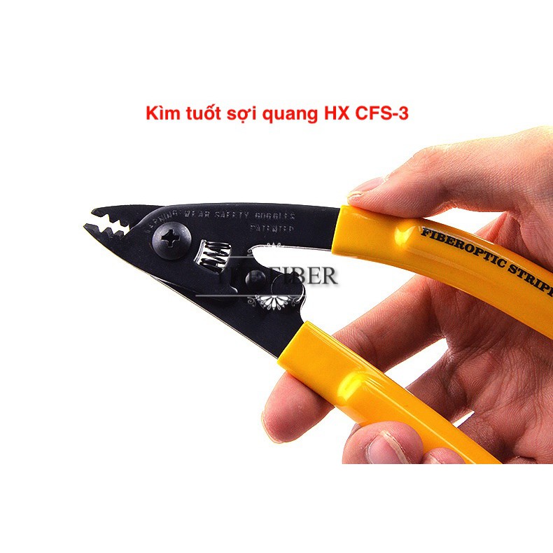 Kìm tuốt sợi quang HX CFS-3 (Loại 3 lỗ 250um / 900um / 2.0-3.0mm)