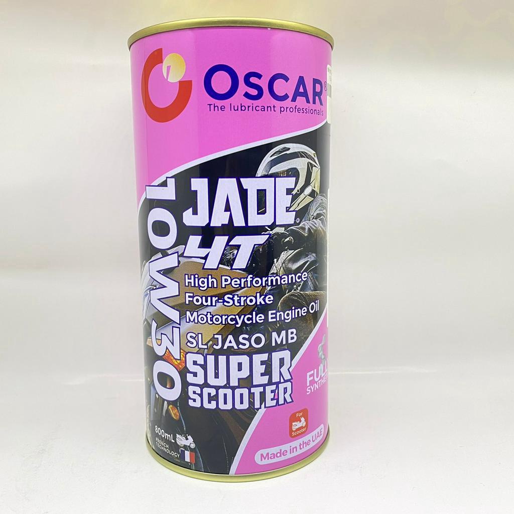 Nhớt Oscar Jade Scooter 10W30 800ML dành cho  xe tay ga tổng hợp 100%- Sản xuất tại U.A.E
