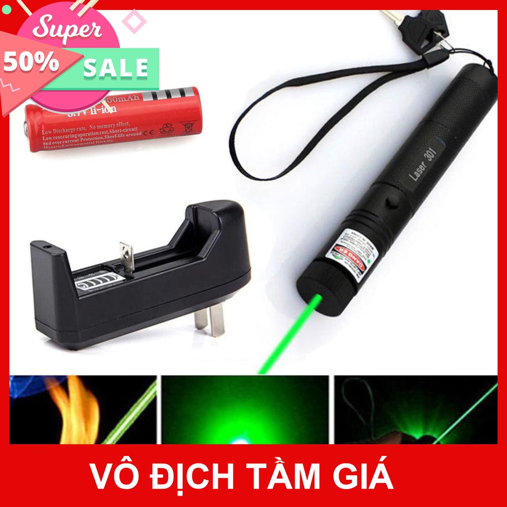 Đèn laser ! bút laze lazer 303 tia xanh/đỏ cực sáng công suất lớn chiếu xa 3km Tặng kèm Pin sạc bao gồm bộ sạc(giá thấp)