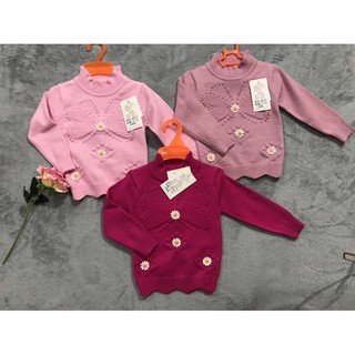 Áo len nhí bé gái size 7-12kg