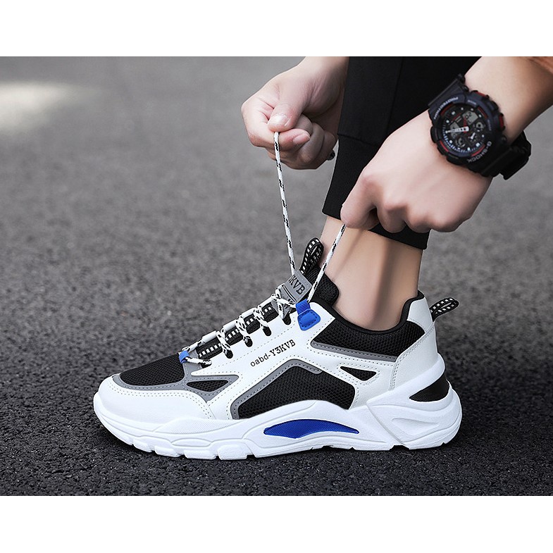 GIÀY NAM ĐỒNG GIÁ-Giày thể thao nam đế tăng chiều cao, phối lưới, đế thông hơi đi êm chân, thoáng khí AVi 266