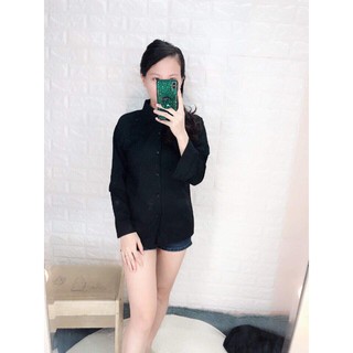 Áo sơ mi đen 03 in lưng HSU0720