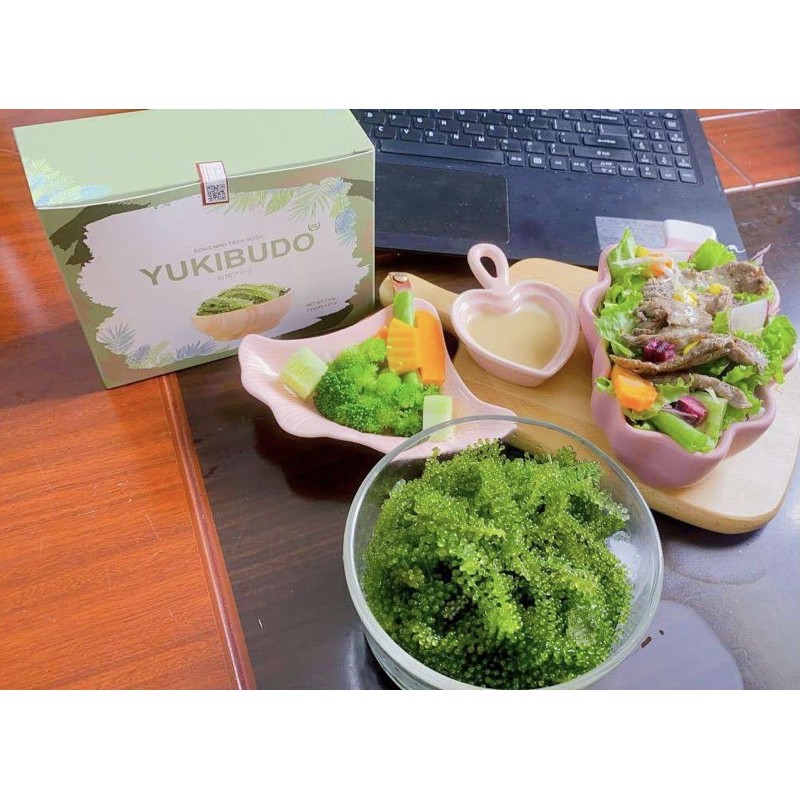 [Rẻ Vô Địch] Rong nho tách nước YuKiBuDo - 1 Gói lẻ 25gr + Tặng kèm nước chấm mè rang | BigBuy360 - bigbuy360.vn
