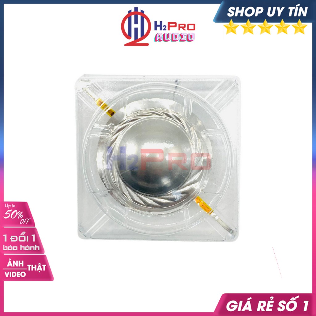 Côn Loa Treble 350, Coil Loa Treble 34.4, Mâm Coil 50Mm, Màng Titan Bạc (1 Chiếc), Thay Thế Côn Tép Titan-H2Pro Audio