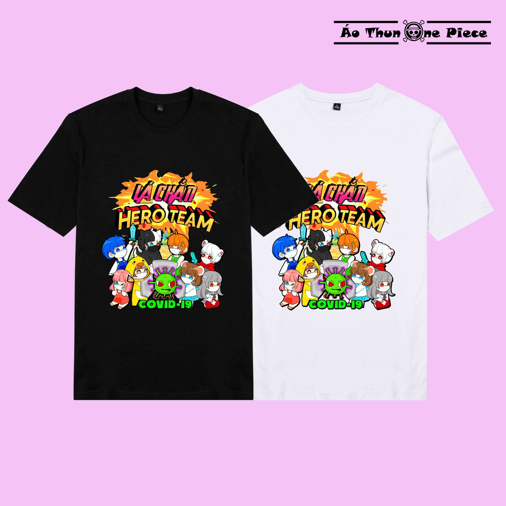 Áo thun in hình Áo Thun In Hình "Lá Chắn Hero Team" Mini World Cực Đẹp - Áo Thun Game giá rẻ -Nhận in theo yêu cầu