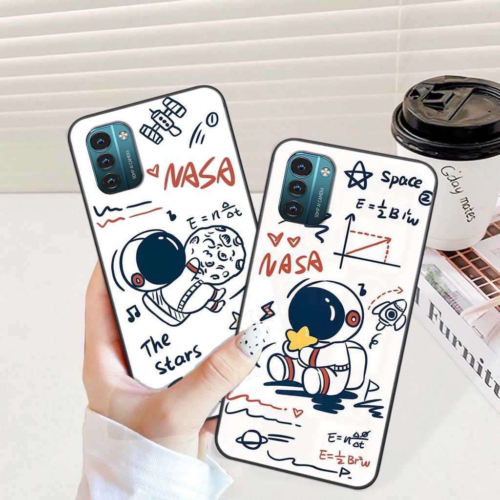 Ốp lưng Nokia G11-G21 in hình phi hành gia,vũ trụ cute dễ thương bảo vệ điện thoại