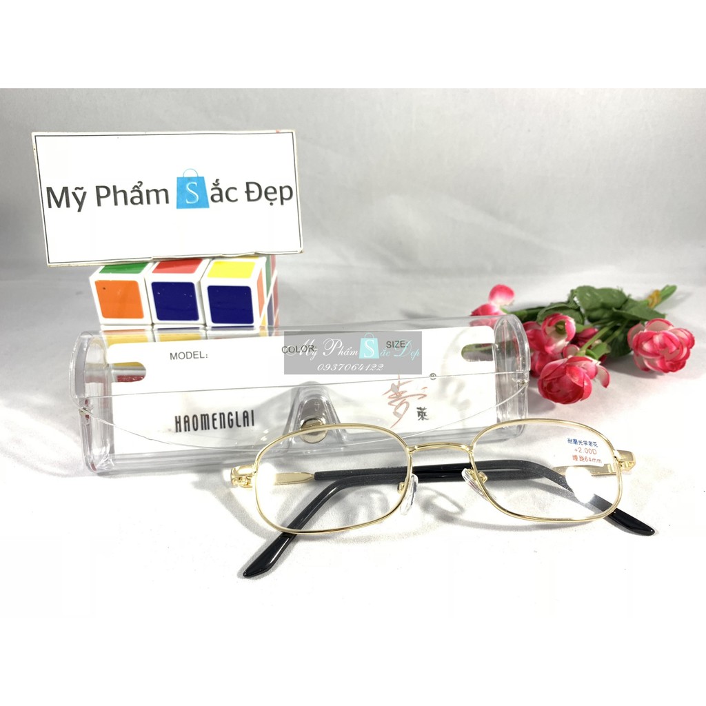 Kính lão dành cho người cao tuổi tròng thủy tinh từ +1 đến +4 độ