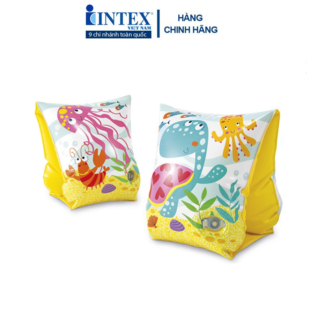 Phao tay cá đại dương INTEX 56666, cho bé từ 18 đến 30kg, chất lịu dày dặn, màu sắc không phai