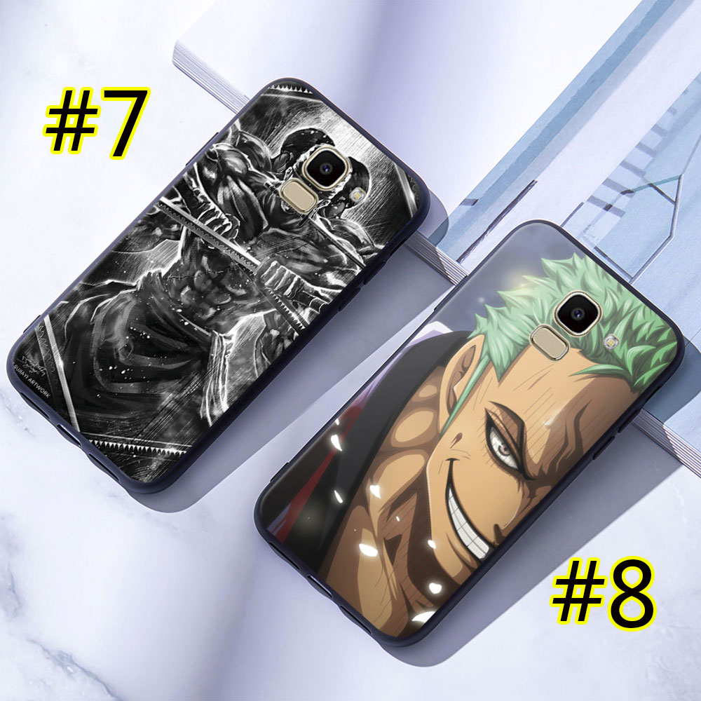 Ốp điện thoại dẻo in hình Roronoa Zoro One Piece cho Samsung Galaxy J2 Pro / J4 / J6 / J8 2018 Plus / J4 + / J6 +