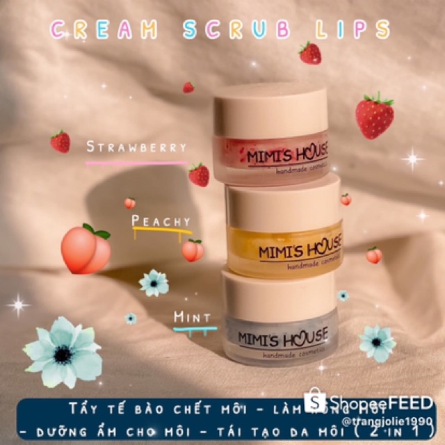 Tẩy tế bào chết môi dạng kem mimi house | BigBuy360 - bigbuy360.vn