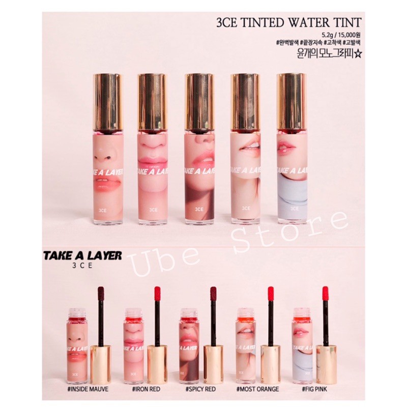 SON TINT LÌ 3CE TAKE A LAYER TINTED WATER TINT #SALE_OFF_70%