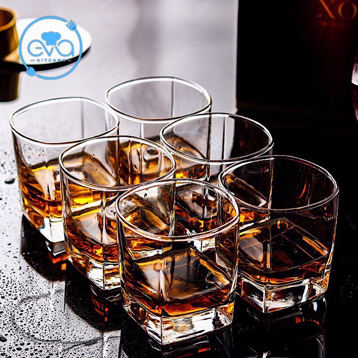 Bộ 12 Ly Thủy Tinh Góc Vuông Uống Trà Đá TVPVL