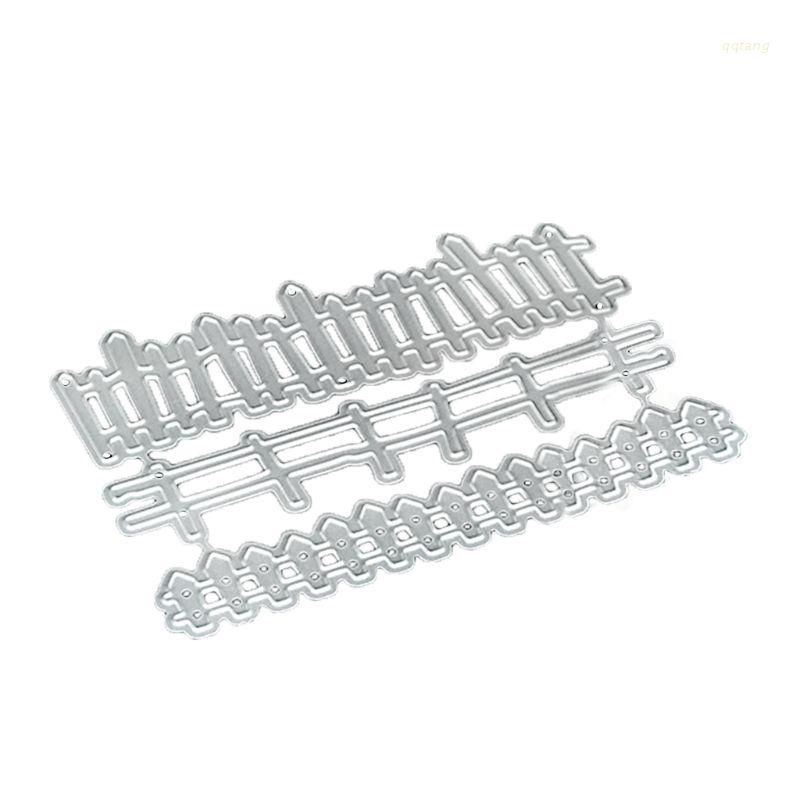 QQ Khuôn Cắt Giấy Bằng Thép Carbon Họa Tiết Hàng Rào Hoạt Hình Độc Đáo DIY