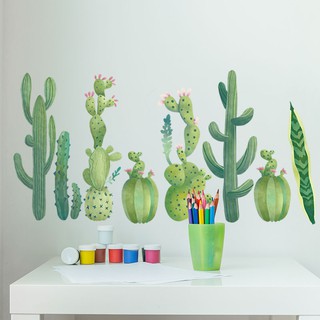 Decal Dán Tường Xương Rồng