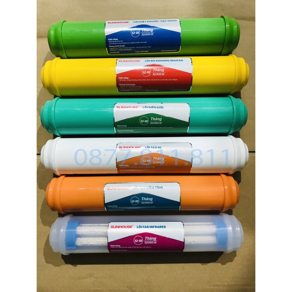Combo lõi lọc khoáng Sunhouse - NEW - Chính hãng