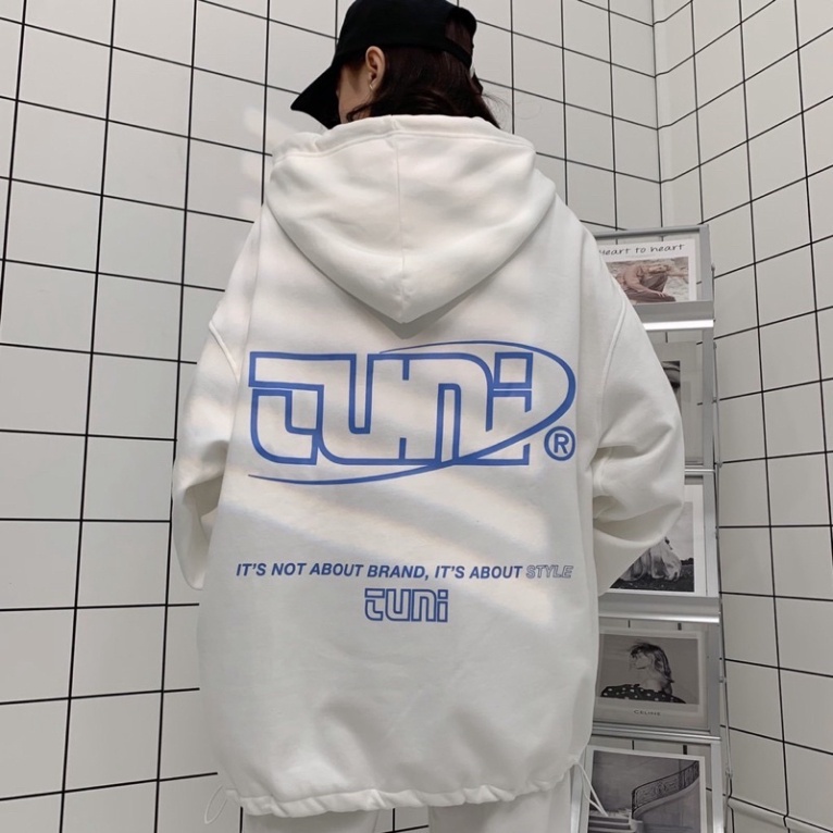 Áo hoodie thụng dáng rộng unisex TUNI dưới 85kg chất nỉ bông cotton - Uni | BigBuy360 - bigbuy360.vn