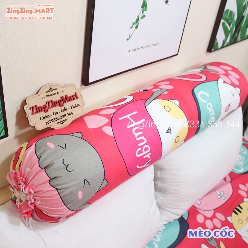 Vỏ gối ôm vải cotton poly nhập khẩu (và links đặt can thêm vải)