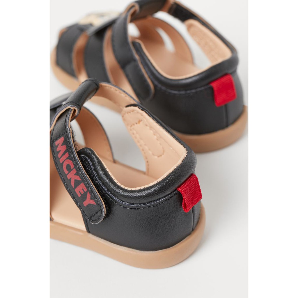 Dép sandal đen mickey HM H&amp;M_hàng chính hãng authentic