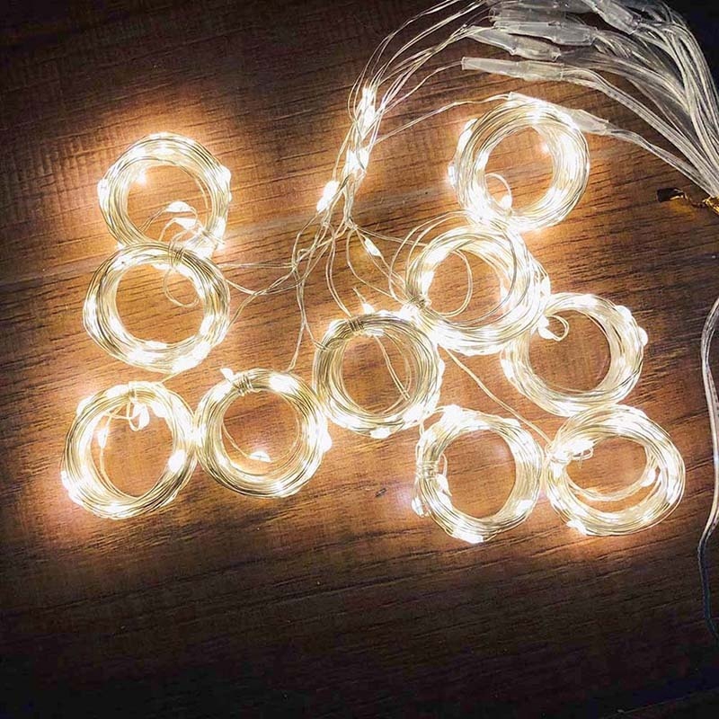 Rèm gắn đèn LED với ổ cắm USB treo trong nhà trang trí lễ hội/tiệc tùng
