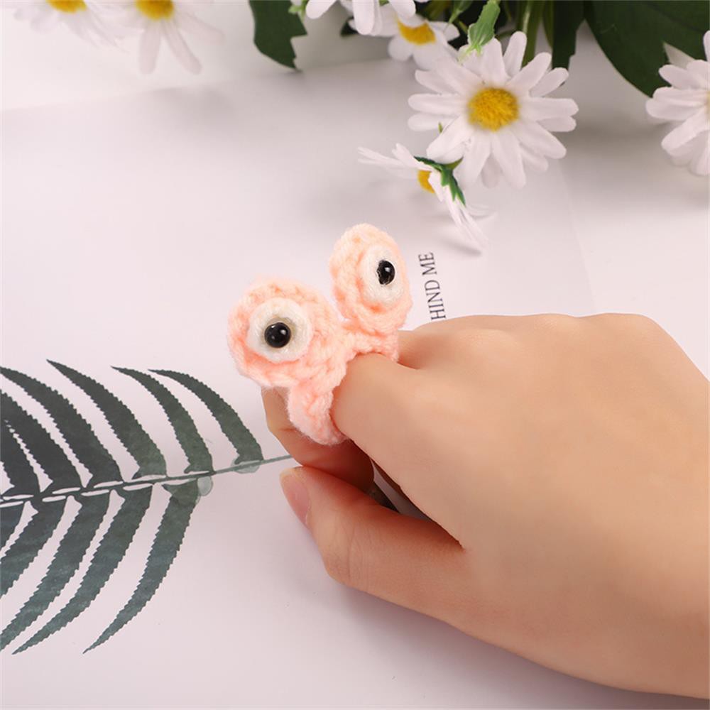 Nhẫn dệt kim thiết kế hình tai thỏ ếch cà rốt sáng tạo đáng yêu dành cho bé gái