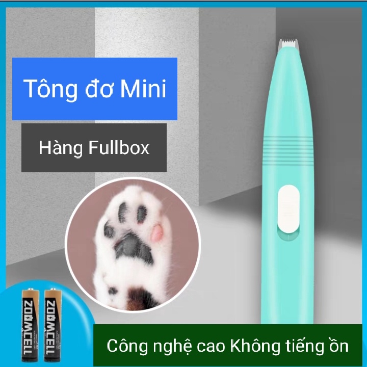 Tông Đơ Mini Cắt Tỉa Lông Bàn Chân, Lông Tai, Lông Vùng Mắt Cho Chó Mèo