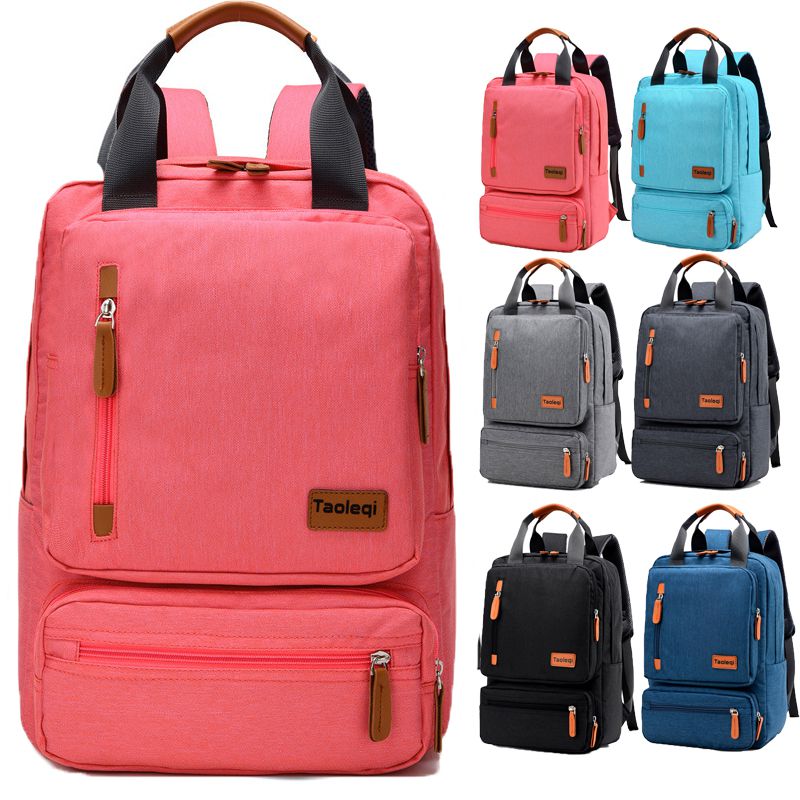 Men Women Canvas Backpack Unisex Large-capacity Schoolbag Laptop Travel Bag