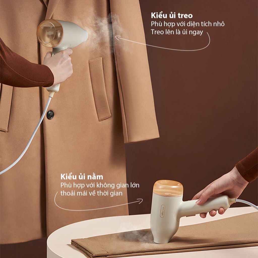 Bàn Là Hơi Nước Cầm Tay Cao Cấp BEAR, XIAOMI, bàn ủi hơi nước công suất 1500W - Tiện lợi, chính hãng!