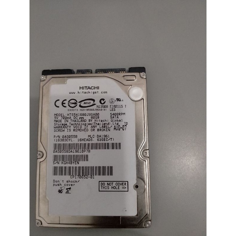 Ổ Cứng Trong 80gb Sata 2.5 Inch Cho Laptop | BigBuy360 - bigbuy360.vn