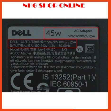 🎁 Sạc Laptop Dell Latitude 11 12 13 5175 7275 7370 XPS 12 12 Dell Venue Pro 8 10  45W Chân Type C - Có Video Thục tế