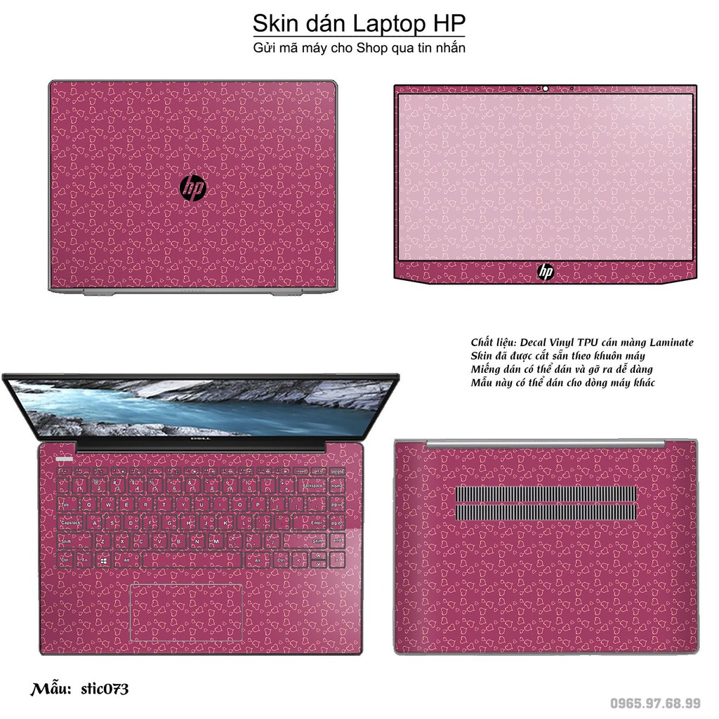 Skin dán Laptop HP in hình Hoa văn sticker _nhiều mẫu 12 (inbox mã máy cho Shop)