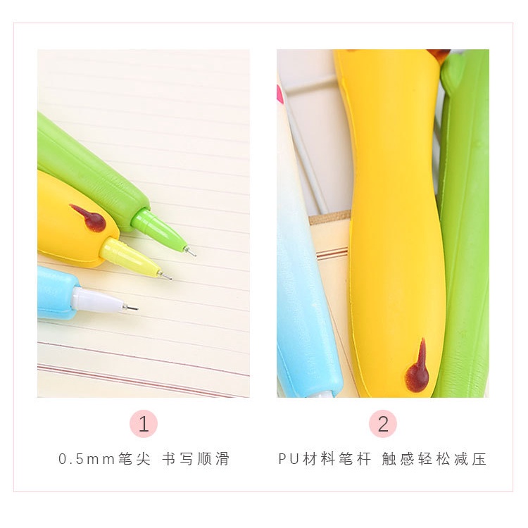 Bút nước hình thú Squise vỏ mềm sờ cực thích BUTMEM255