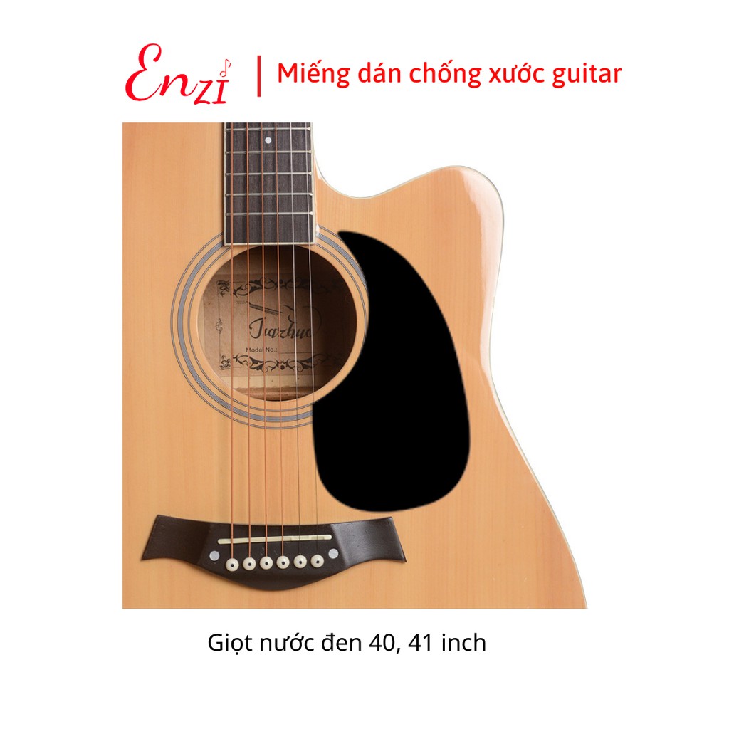 Miếng dán Chim đen và Người chống trầy xước cho đàn guitar acoustic, classic Enzi