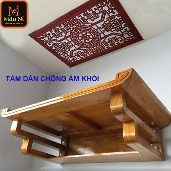 TẤM CHỐNG ÁM KHÓI dán phòng thờ, dán lên trần nhà, không phải khoan, Kích thước 41 x61cm [ Tấm chắn bàn thờ] Cần có