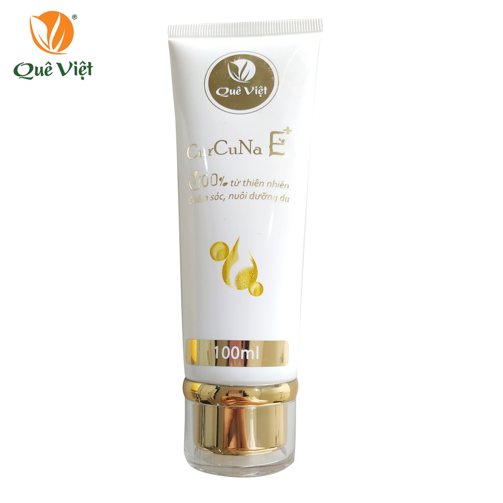 Kem nghệ CurcuNa E+ 100ml chiết xuất từ thiên nhiên làm mờ các vết thâm, nám, tàn nhang, ngăn ngừa mụn - Quê Việt