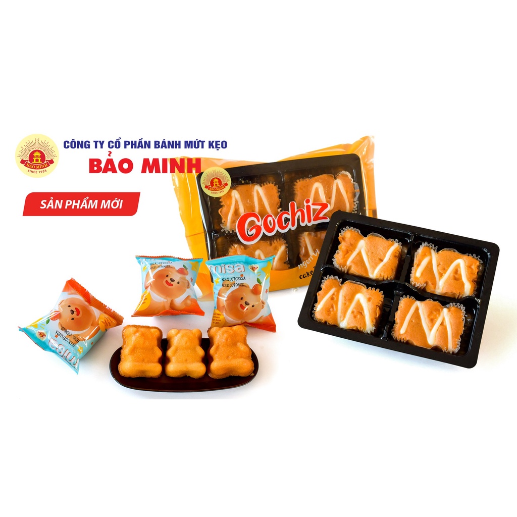 Bánh Misa (Cake gấu Vị cam) Bảo Minh 30gr