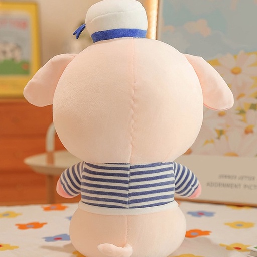 Gấu Bông Heo Thủy Thủ Má Bánh Bao Cute, Heo Bông Mặc Aó Sọc Dễ Thương, Qùa Tặng Cao Cấp