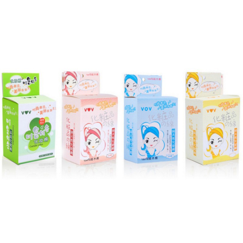 Set 100 bông tẩy trang chuyên dụng cho nữ màu sắc ngẫu nhiên | BigBuy360 - bigbuy360.vn