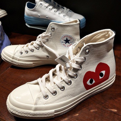 Giày Thể Thao CDG PLAY x 1970s all star Cổ Thấp Cho Nam Và Nữ