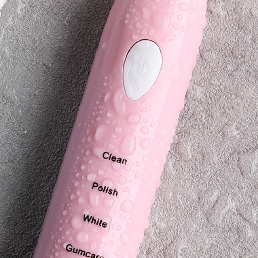Bàn chải đánh răng điện đa năng,bàn chải cho người niềng răng, 5 cấp độ sạc Pin  tặng kèm 4 đầu bàn chải -TongkhoGiaDung