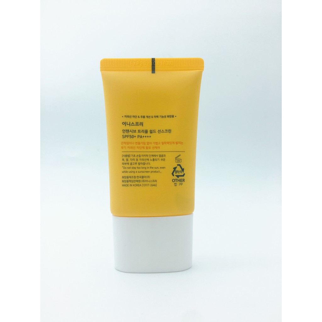 Kem Chống Nắng Chống Nước Innisfree Intensive Triple-shield Sunscreen SPF50+ PA++++ 50mL