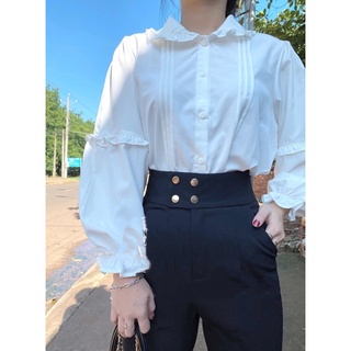 Quần tây baggy khuy bấm