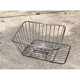 Rổ đáy xệ thái chất liệu inox gắn cub dream