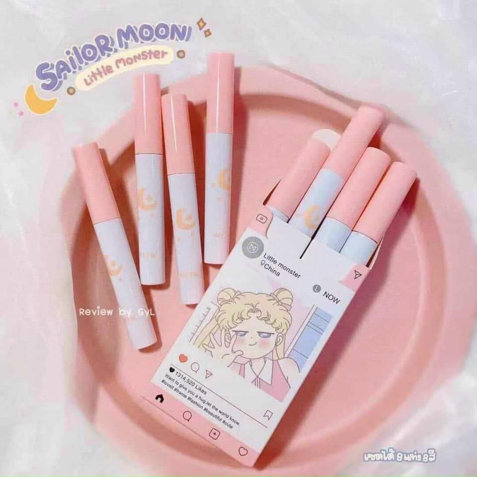 Set Son 8 Cây WETN Cô Gái Meyoco Retro Matte Liquid thủy thủ mặt trăng | BigBuy360 - bigbuy360.vn