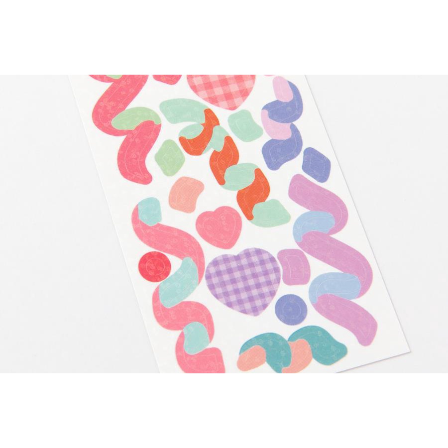 Set 2 Tấm Sticker ARTBOX Hàn Quốc Họa Tiết Caro Trái Tim