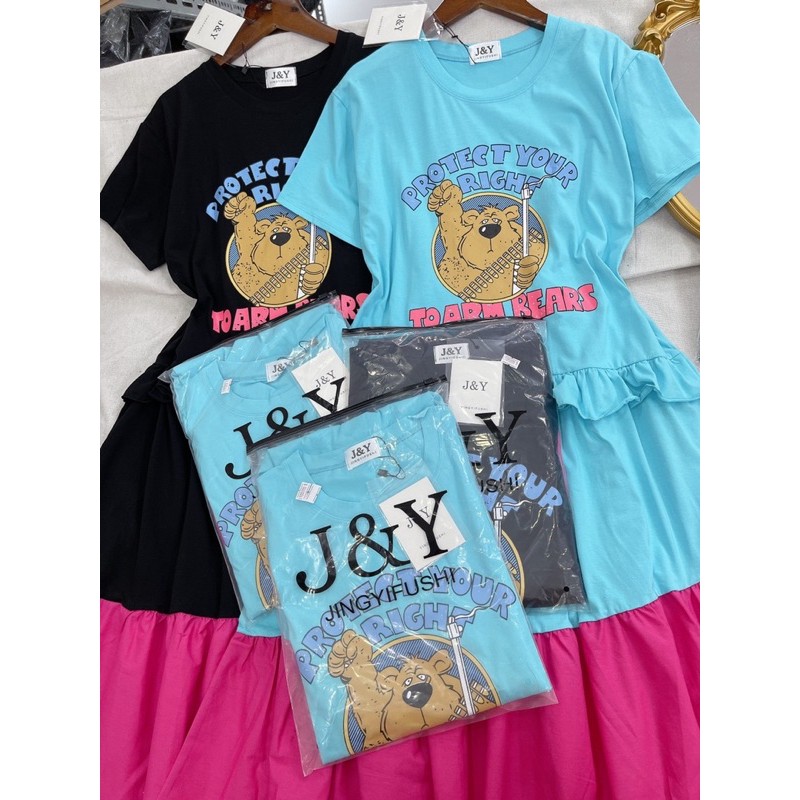 Đầm maxi thun cotton phối đũi thô cao cấp, Đầm thun phối màu | BigBuy360 - bigbuy360.vn