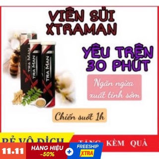 Tăng Cường Sinh Lý Nam – 1 Người Khỏe 2 Người Vui Cả Đêm Xtraman – Hộp 20 Viên Sủi