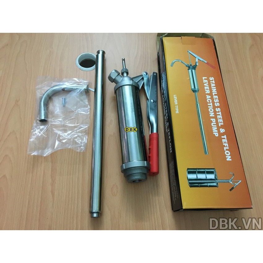 Bơm tay thùng phuy bằng Inox cao cấp DBK JW-490S