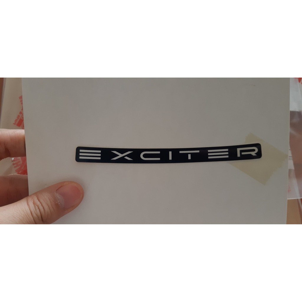 Tem chữ "Exciter" zin chính hãng Yamaha