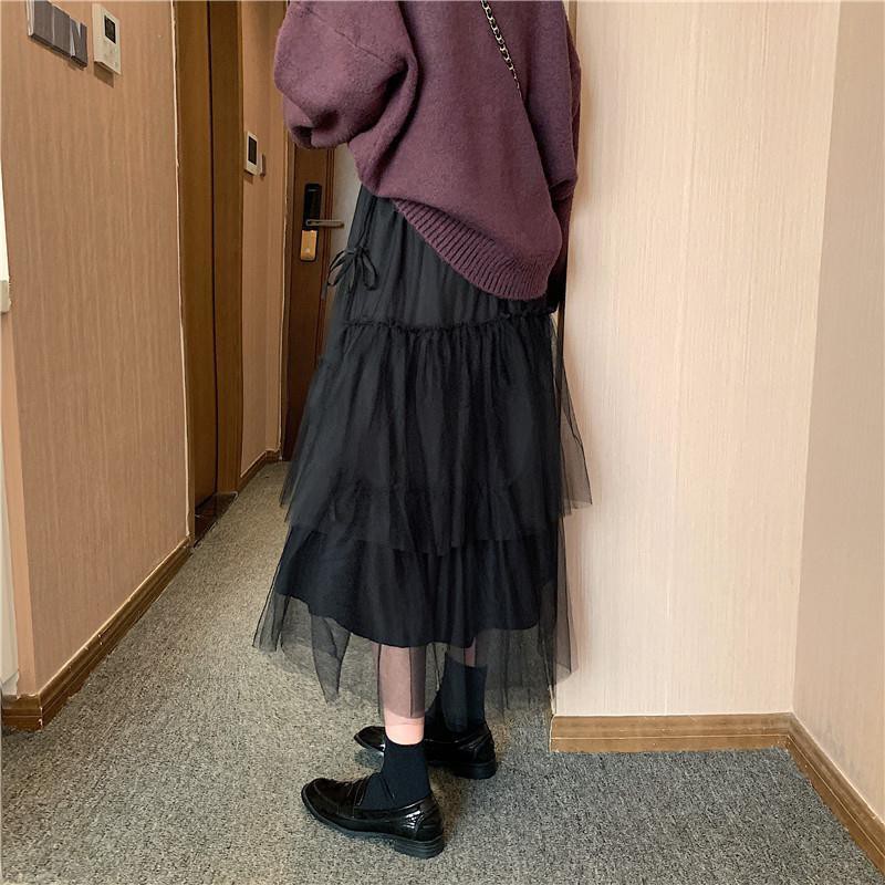 Chân váy eo cao thời trang Hàn Quốc dễ thương ngọt ngào 0412 | BigBuy360 - bigbuy360.vn